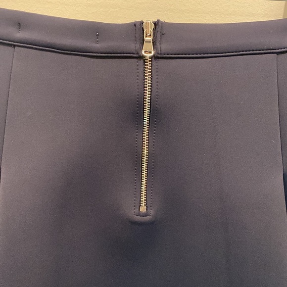 J Brand Navy Blue Mini Skater A-Line Pleated Skirt Size Medium - Picture 6 of 8